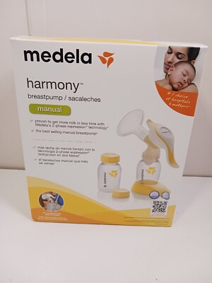 Medela Harmony 67186 Manual Milk Breast Pump 2 Phase Portable Brand New Sealed 