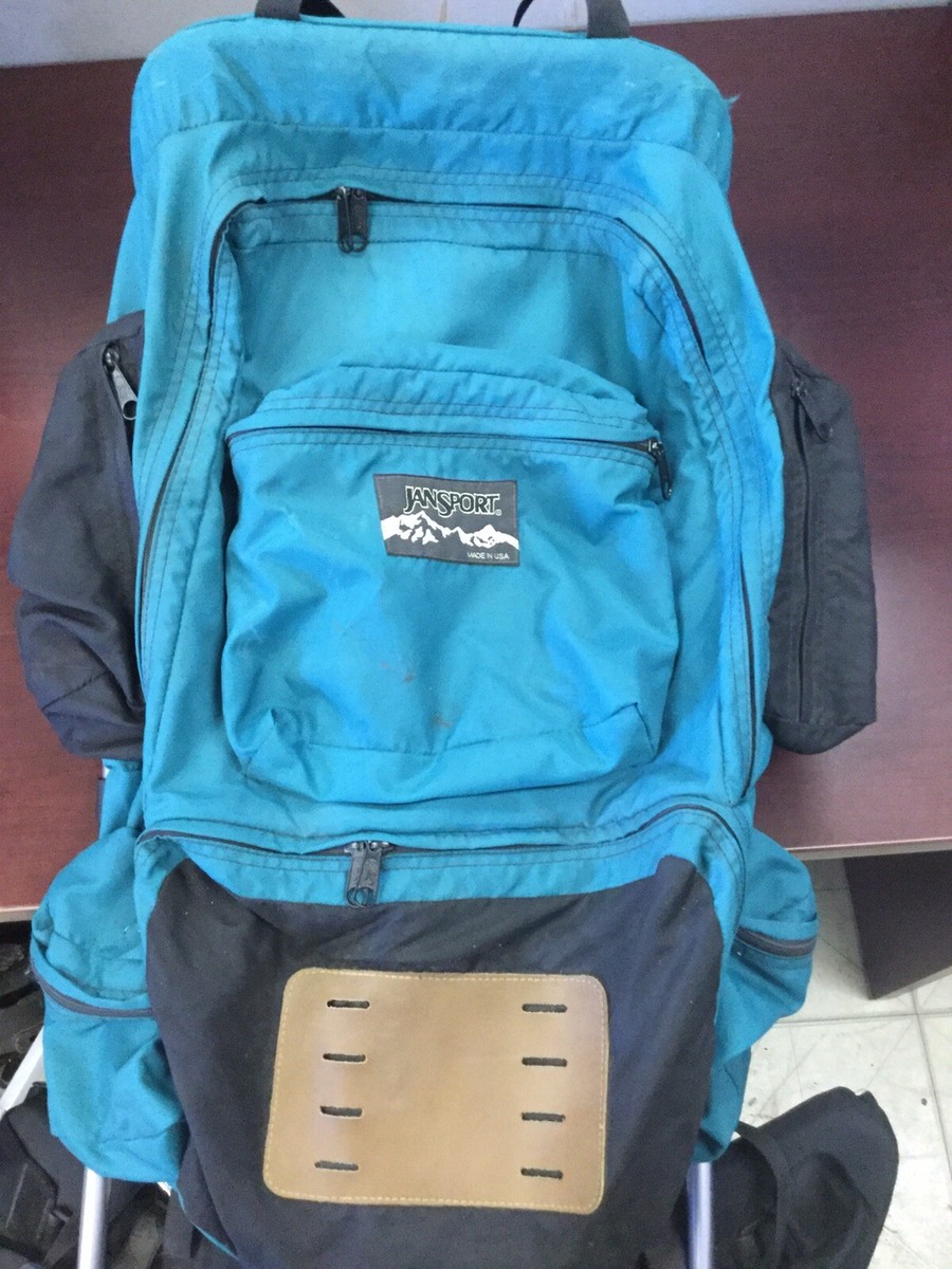 Vintage 90s JANSPORT External Frame Hiking Backpack Big Patch JS Logo USA Made | eBay Vintage 90s JANSPORT External Frame Hiking Backpack Big Patch JS Logo USA Made | eBay