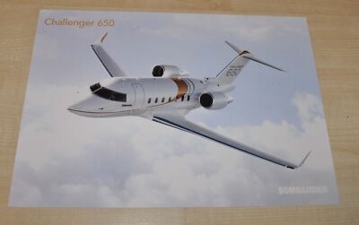 Bombardier Challenger 650 Aircraft Business Jet Brochure Prospekt RU