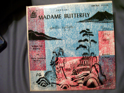 MADAME BUTTERFLY OPERATIC HIGHLIGHTS PLYMOUTH RECORDS  LONG PLAY P12-103