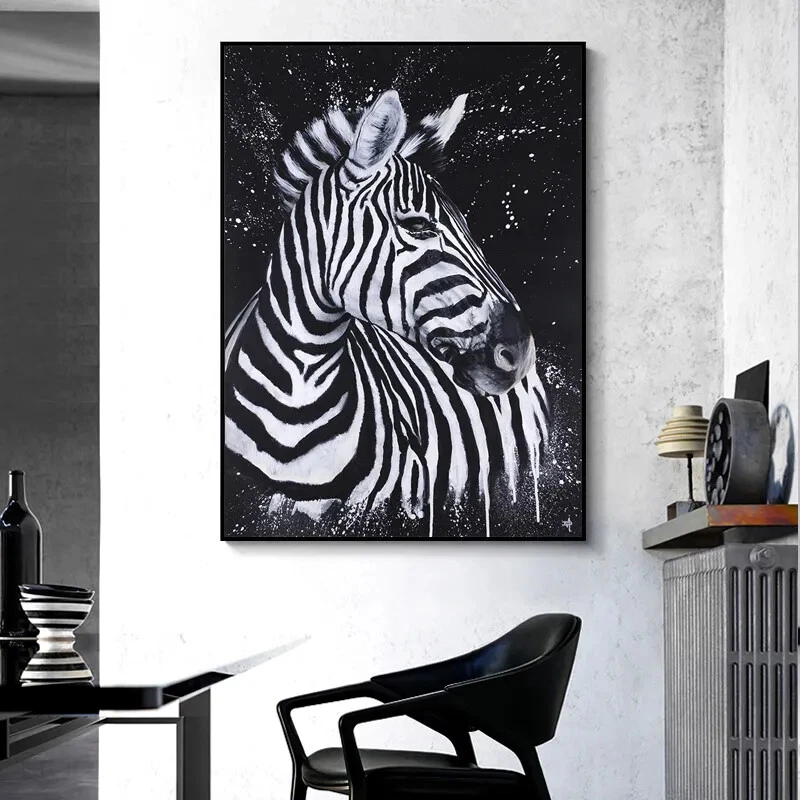 Black and 2024 white canvas