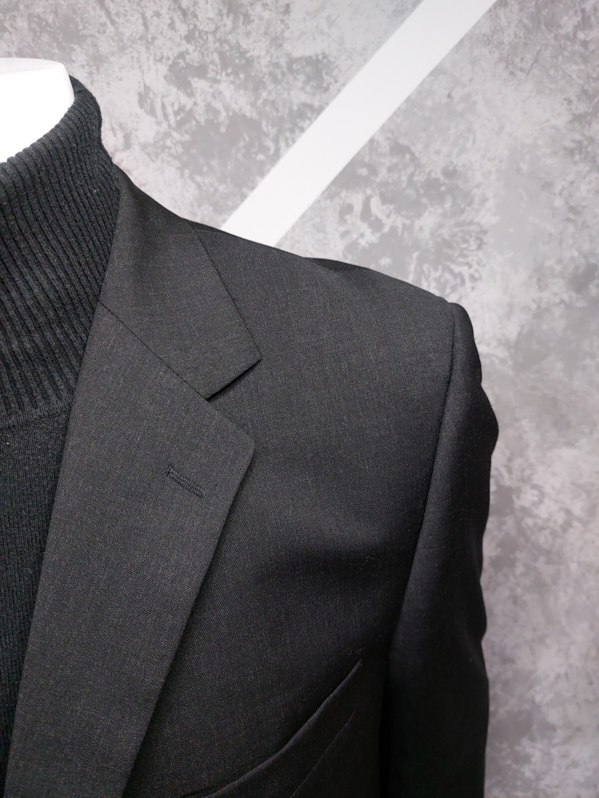 Giacca tuta lana blazer grigio Yves Saint Laurent taglia 54R