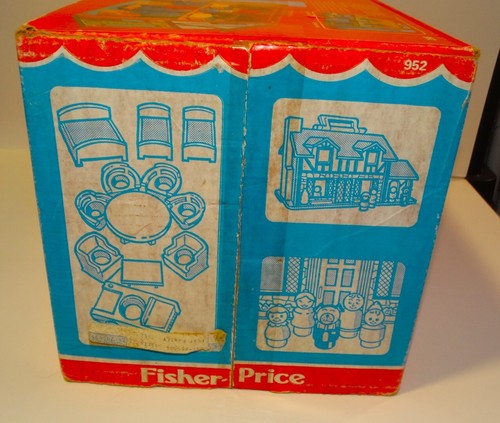 Vintage 1980s Fisher Price PLAY FAMILY HOUSE #952 - Picture 6 of 20