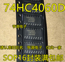 10 PCS 74HC4060D SOP-16 74HC4060 HC4060 14-stage binary ripple counter IC #98HY