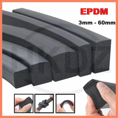 Moosgummi EPDM 8x8mm Vierkantprofil 100 Meter