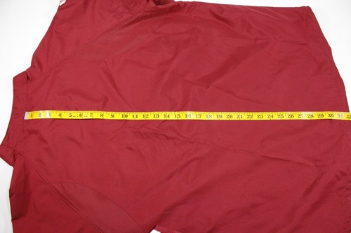 Majestic Indiana Hoosiers Jacket Men's Sz XL Red 1/4 Zip Stitched Windbreaker - Picture 7 of 7