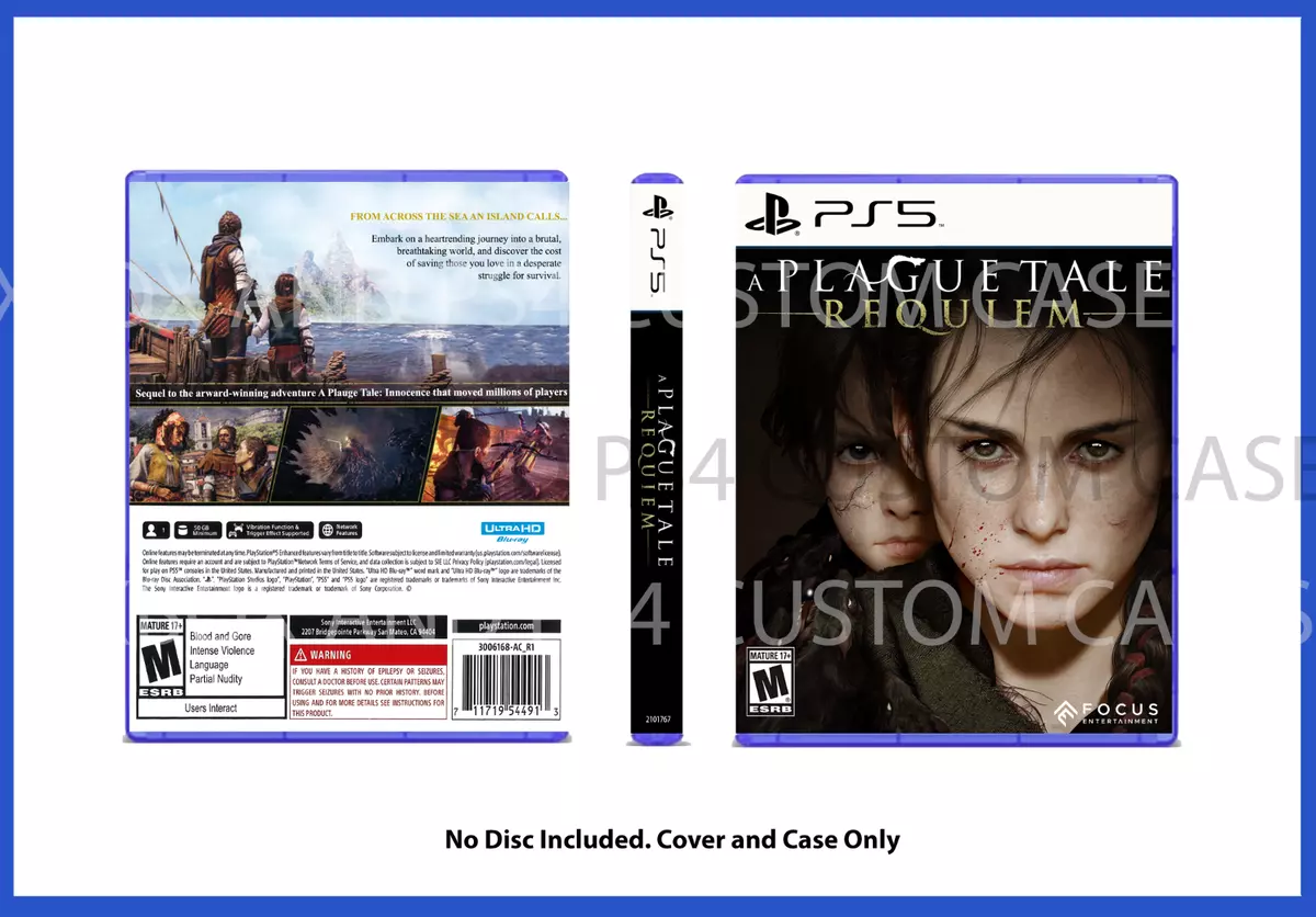 CUSTM REPLACEMENT CASE NO DISC A Plague Tale: Requiem PS5 SEE DESCRIPTION