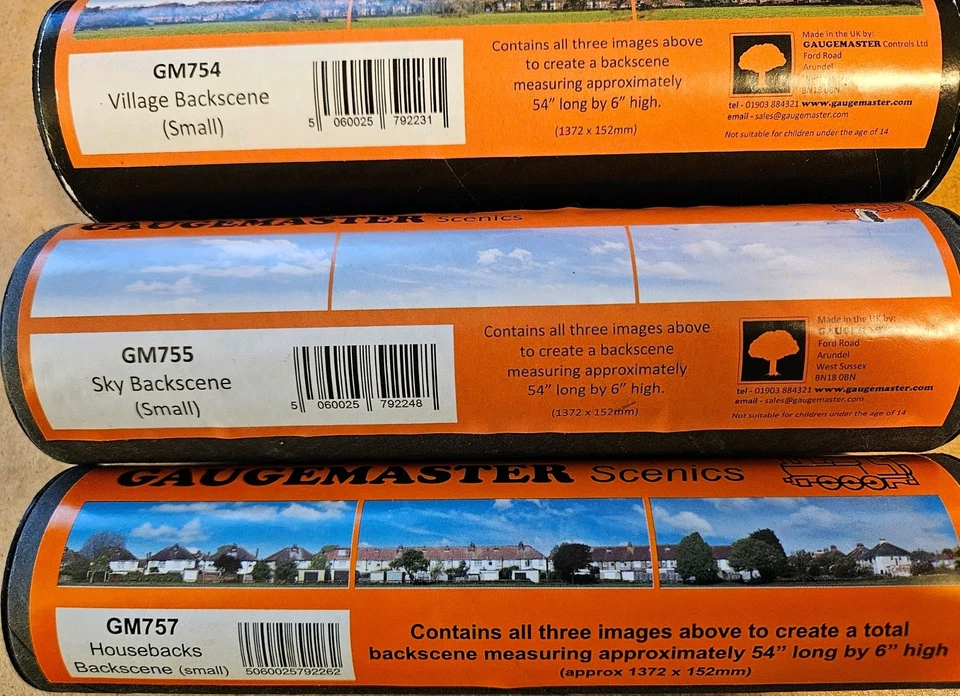 GAUGEMASTER Scenics, Hintergrund Dioramen für Modelleisenbahn, 4 Stück - Bild 3 von 3