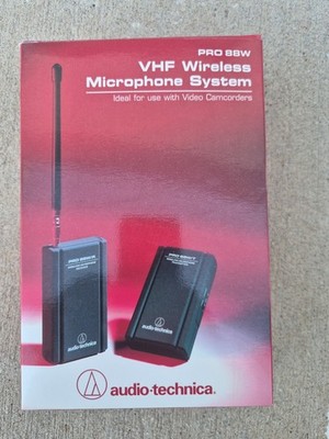 Audio-Technica PRO 88W Wireless Lavalier Microphone System VHF WORKS GREAT 
