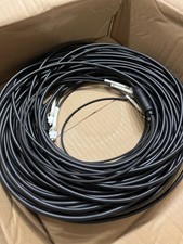 OM3 4-Core LC-LC Duplex Outdoor Armored Fiber Optic Cable 100m TPU