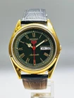 Rare Vintage Refurbished Seiko 5 Automatic Day/Date Japan Men's Wrist Watch