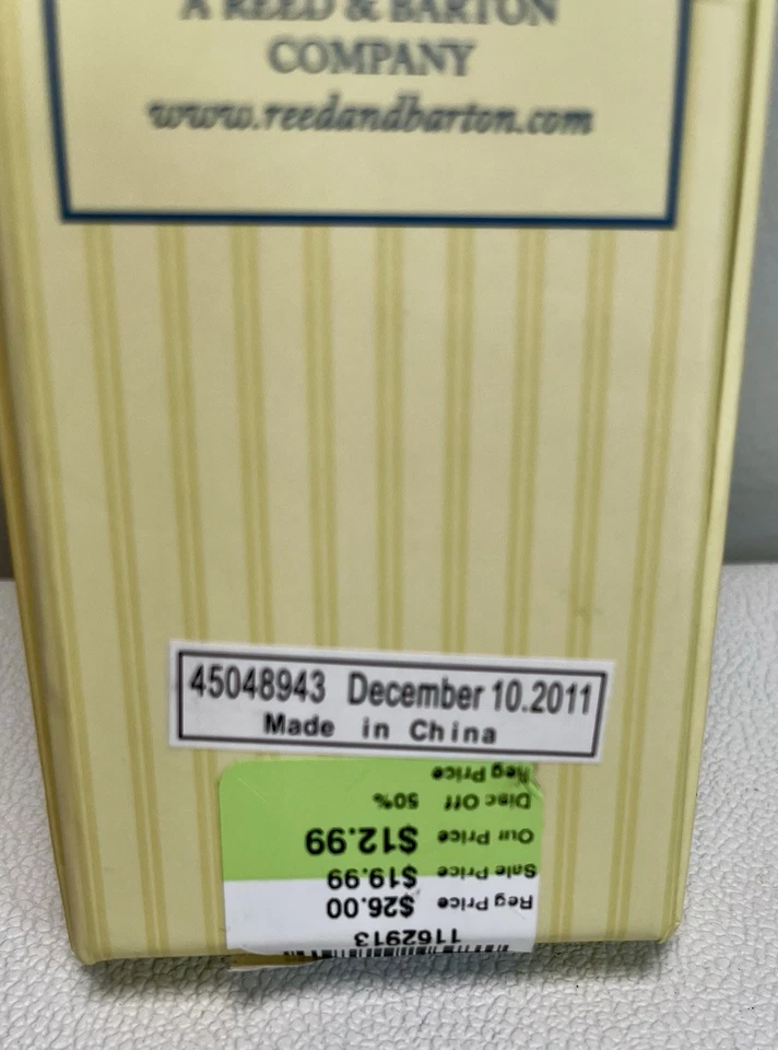 Ложка для кормления младенцев Reed & Barton R&B Classic Bear яркая никелевая отделка новая - Изображение 4 из 4