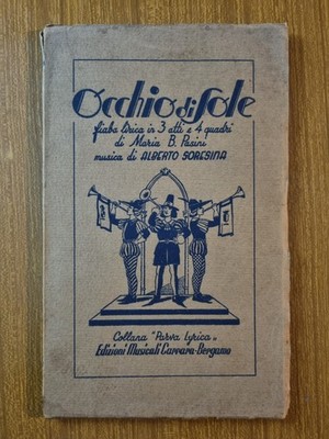 Sonnenauge - Maria B. Pasini - Theateroperette - Ed. Carrara Musicals 1938