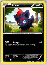 2011 Zorua 70/114 Pokemon Black & White C on eBay
