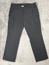 Clothing Arts Pants Mens 34x30 Black Pick-Pocket Proof Nylon Cargo Travel Hiking
