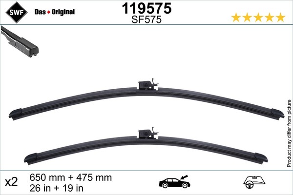 Wischblatt Scheibenwischer DAS Original SET SWF 119575 FüR Mercedes Klasse W247-image