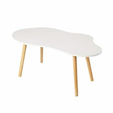 Table Basse Compacte Mid‑Century Modern – Design Minimaliste Forme Nuage – Salon