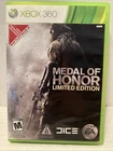 XBOX 360 Game Medal Of Honor Limited Edition CIB Complete In Box