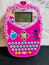 VTech Disney Princess Magical Learn  Go Pink Learning Laptop Tested Working