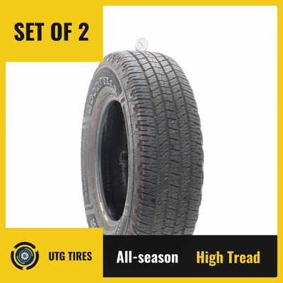 #ad Set of 2 Used 255 70R17 Goodyear Wrangler Workhorse HT 112T 11.5 32 $120.40