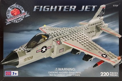 Mega Bloks Pro-Builder Collector Series Fighter Jet 9709 - 220 Pieces  New