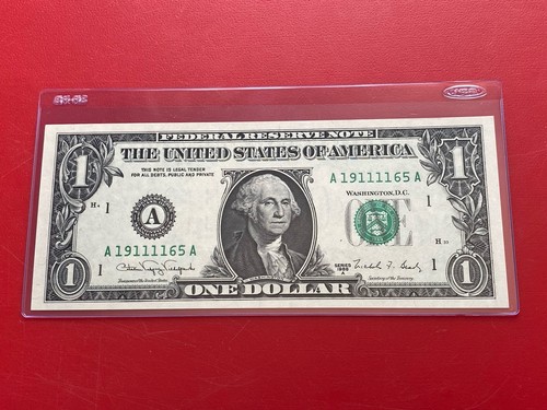 1988A $1 DOLLAR BILL ( BOSTON A ) Block A-A UNCIRCULATED - Picture 2 of 3
