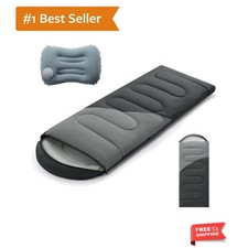 Camping Sleeping Bag for Adults 3-4 Season, Cold Weather Rated Sleeping Bag W...