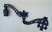 Vintage Art Nouveau Cast Iron Bridge Floor Lamp Arm Salvage Uno Threaded Socket
