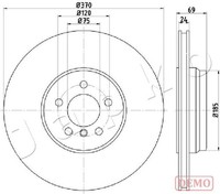 Japko Bremsscheiben Hinten Ø330 Mm BelüFtet Lackiert Passend FüR BMW X3 X4