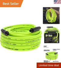 Heavy Duty 3/8 in. x 50 ft. Flexible Air Hose – ZillaGreen for All-Weather Use