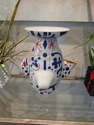 Vista Alegre Folkifunki ''Grimace'' Vase with Lid Designed by Jaime Hayon
