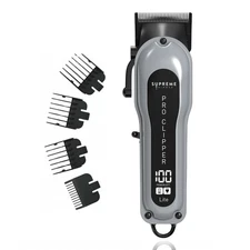 Supreme Trimmer Pro Clipper Lite w/ Fade Blade, Comb & Scissors | STC5000 Gray