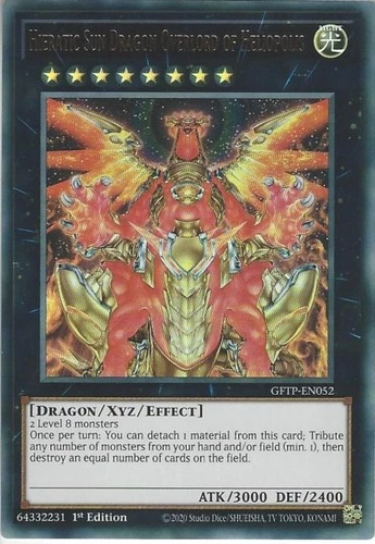 GFTP-EN052 Hieratic Sun Dragon Overlord of Heliopolis - Ultra Rare 1st Edition