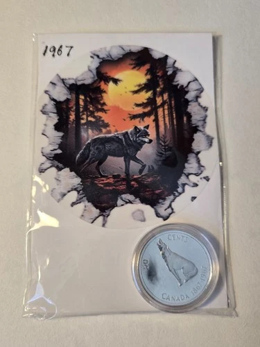 1967 Canadian Silver 50 Cents Half Dollar Coin UNC