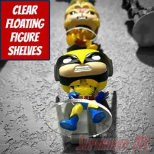 Clear Floating Shelf for Funko Pop & Action Figure Display + Command strip