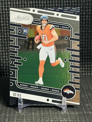 #ad 2024 Panini Absolute Blue #112 Bo Nix Denver Broncos $2.19