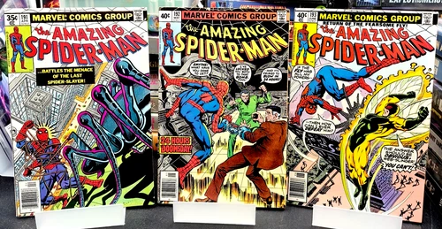 Amazing Spider-Man Newsstand Lot (3) #191, 192, 193, Bronze Age Marvel VF+ 8.5+