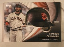 2022 Topps Series 2 - Batting Helmet Commemorative Relics Brandon Crawford...