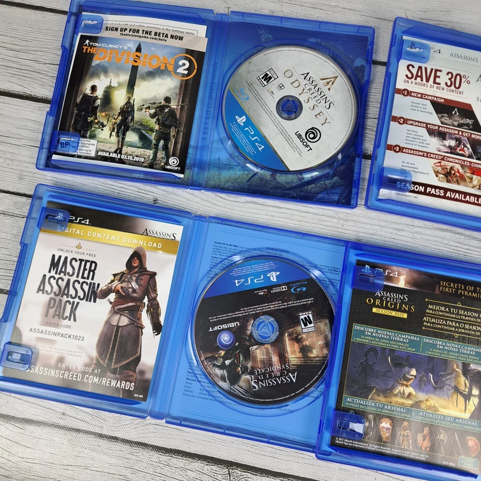 Assassin's Creed Origins, Syndicate, Unity, Odyssey PS4 Playstation 4 Lot of 4 - Image 3 of 3