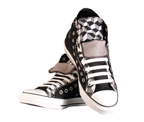 converse double upper black