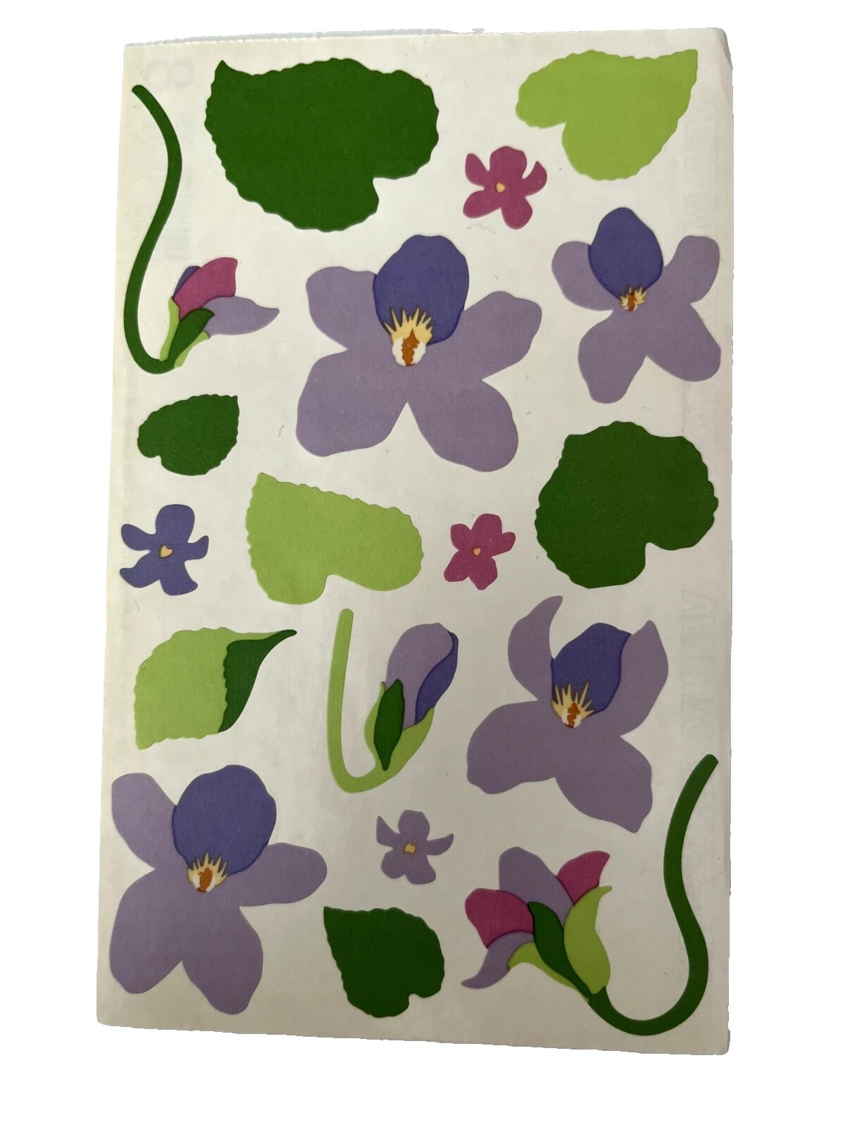 Flores y plantas de varios colores Scrapbooking Pegatinas