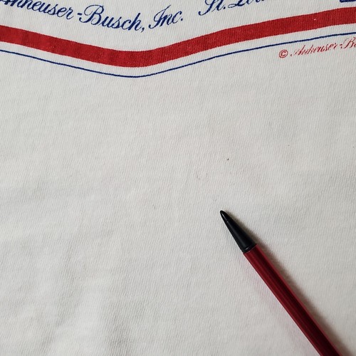 Vintage Wild Oats Budweiser King of Beers Tank Top Medium Single Stitch, White - Picture 9 of 10