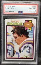 1979 Topps, PSA 8, RON YARY, #298, Minnesota Vikings, PSA 8, HOF