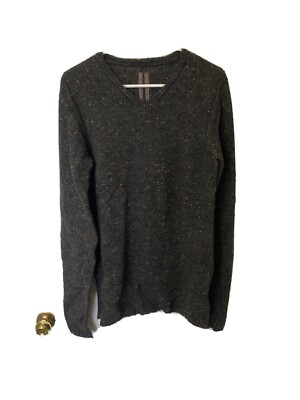 Rick Owens Mountain F/W 12 Dark Grey Baby Alpace Merino Wool Sweater Small