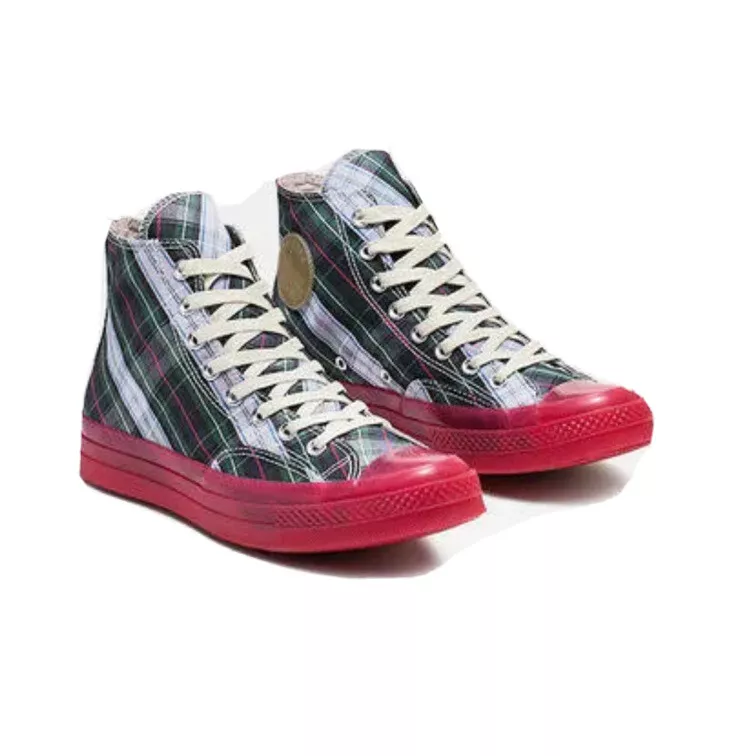 Converse high Chuck 70 Plaid Sneakers Sz 9 163324C