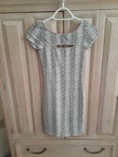 Guess Snakeskin Bodycon Dress w/ Cutout Worn Once! Size XS