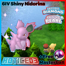 6IV Shiny Nidorina Pokemon Brilliant Diamond Shining Pearl