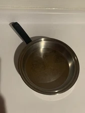 Lifetime 10 1/2 Inch Custom Designed T304 Stainless Steel Frying Pan USA Made