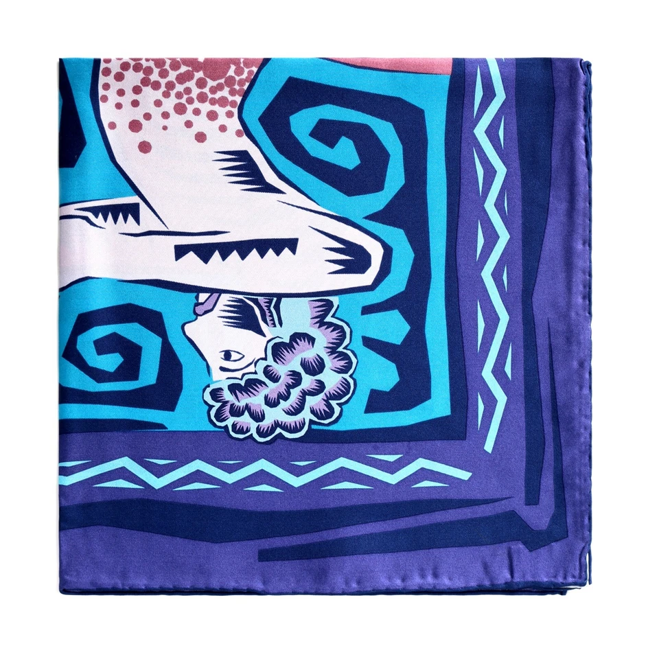 Hombre 100% Seda Bolsillo Cuadrado Constelación Serie Sagittariu53cm 21" Enrollado a Mano Foto 2 de 4