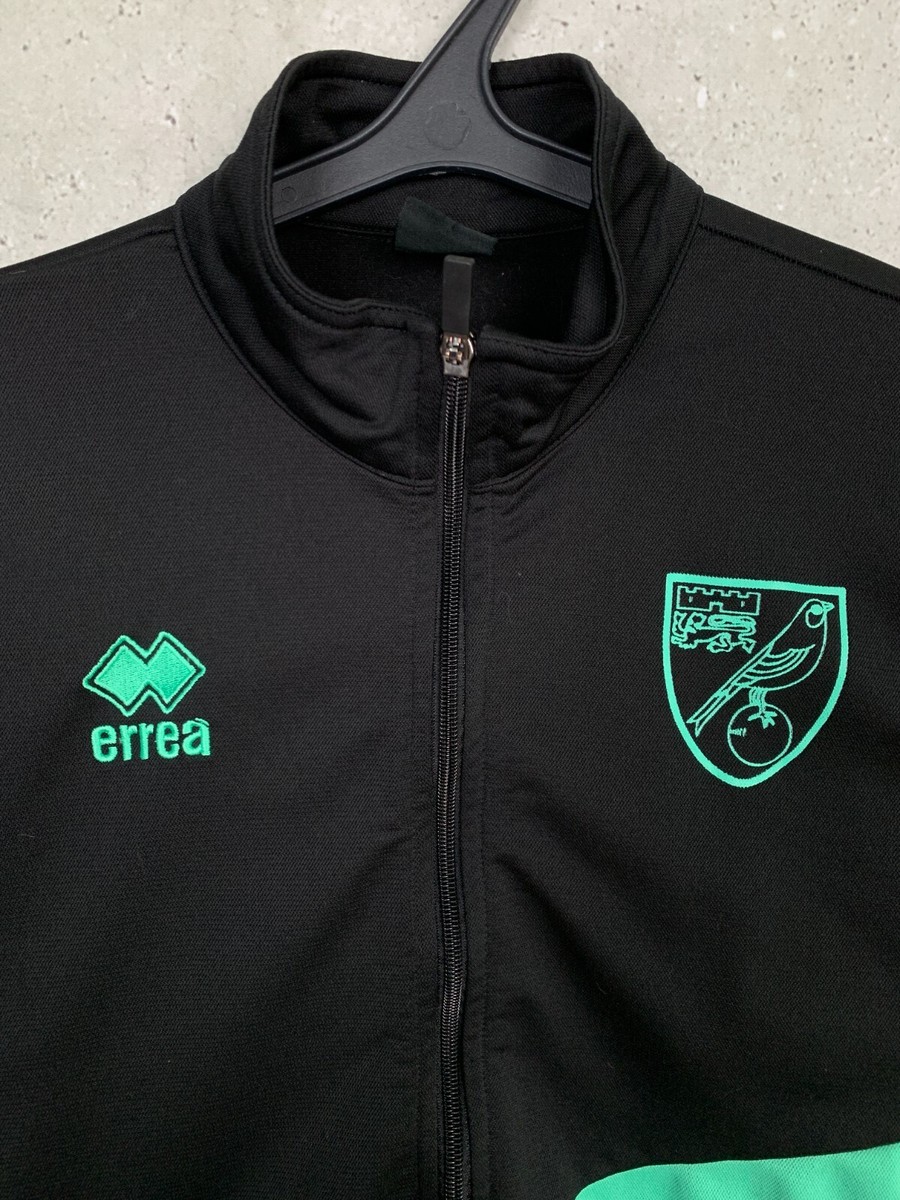 Veste D'entraînement Norwich City Errea - Taille L, Grise, Zip Complet, Occasion Très Bon état